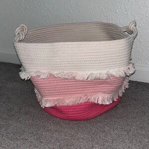 Coil Rope Toy Storage Basket
